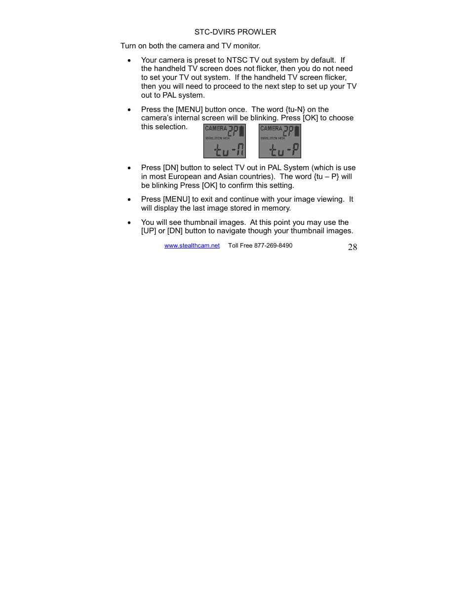 Stealth Cam STC-DVIR5 Prowler User Manual | Page 28 / 43