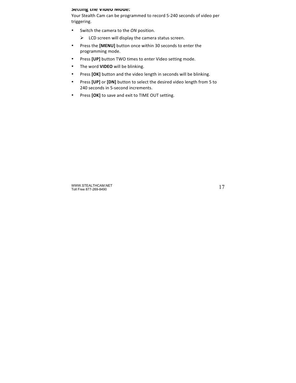 Stealth Cam STC-P8XT Prowler-XT User Manual | Page 17 / 42