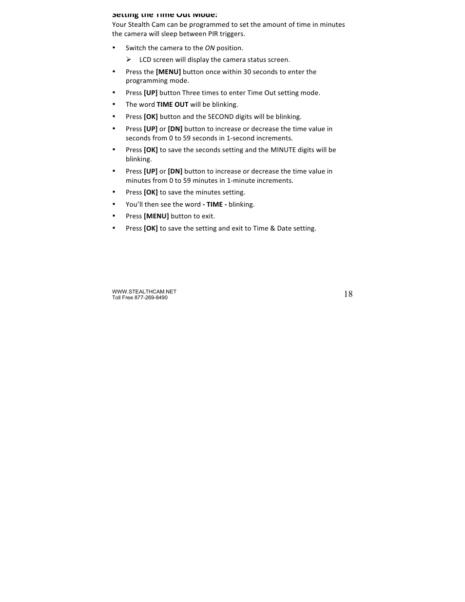 Stealth Cam STC-P8XT Prowler-XT User Manual | Page 18 / 42