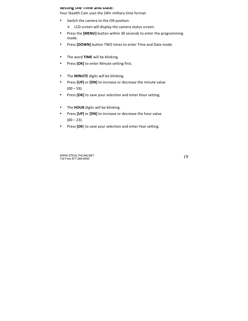 Stealth Cam STC-P8XT Prowler-XT User Manual | Page 19 / 42