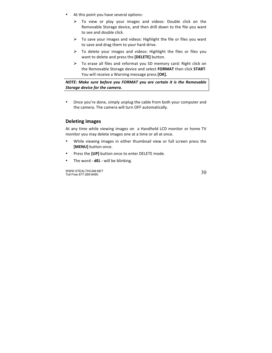 Stealth Cam STC-P8XT Prowler-XT User Manual | Page 30 / 42