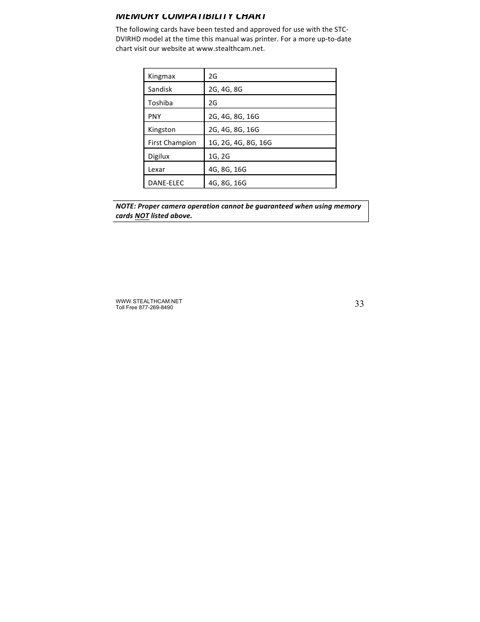 Stealth Cam STC-P8XT Prowler-XT User Manual | Page 33 / 42