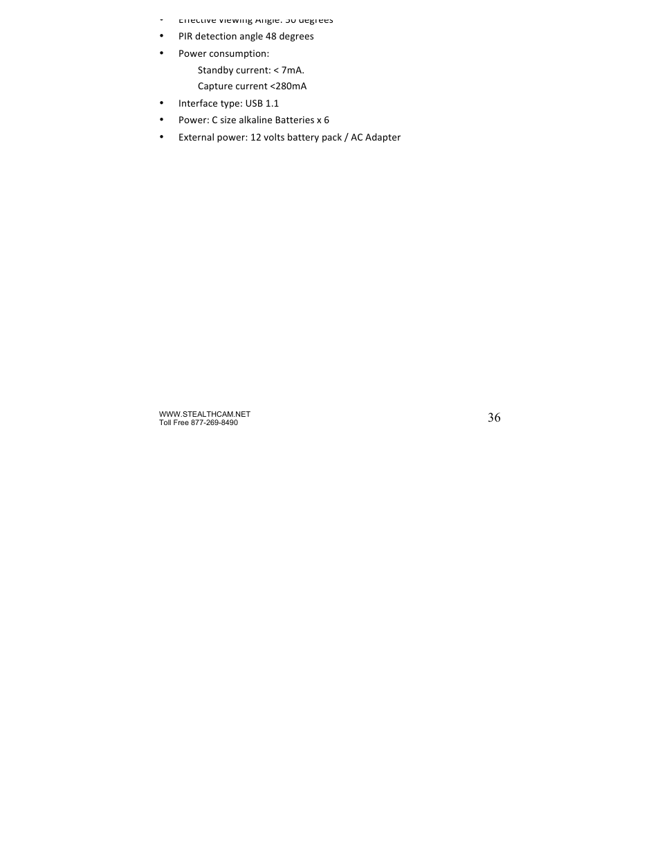 Stealth Cam STC-P8XT Prowler-XT User Manual | Page 36 / 42