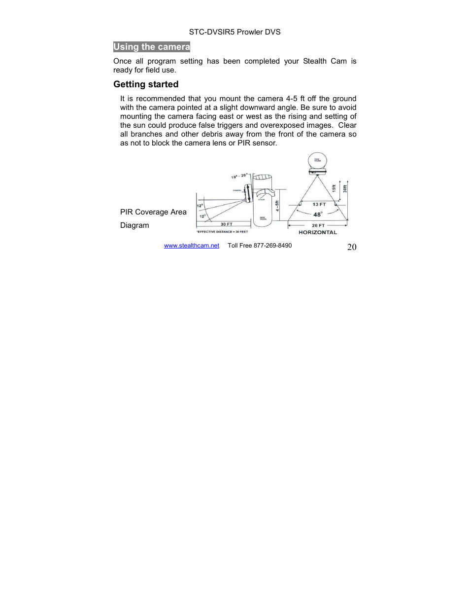 Stealth Cam STC-DVSIR5 ProwlerDVS User Manual | Page 20 / 43