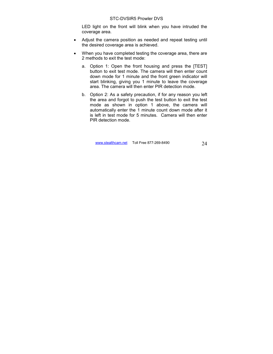 Stealth Cam STC-DVSIR5 ProwlerDVS User Manual | Page 24 / 43