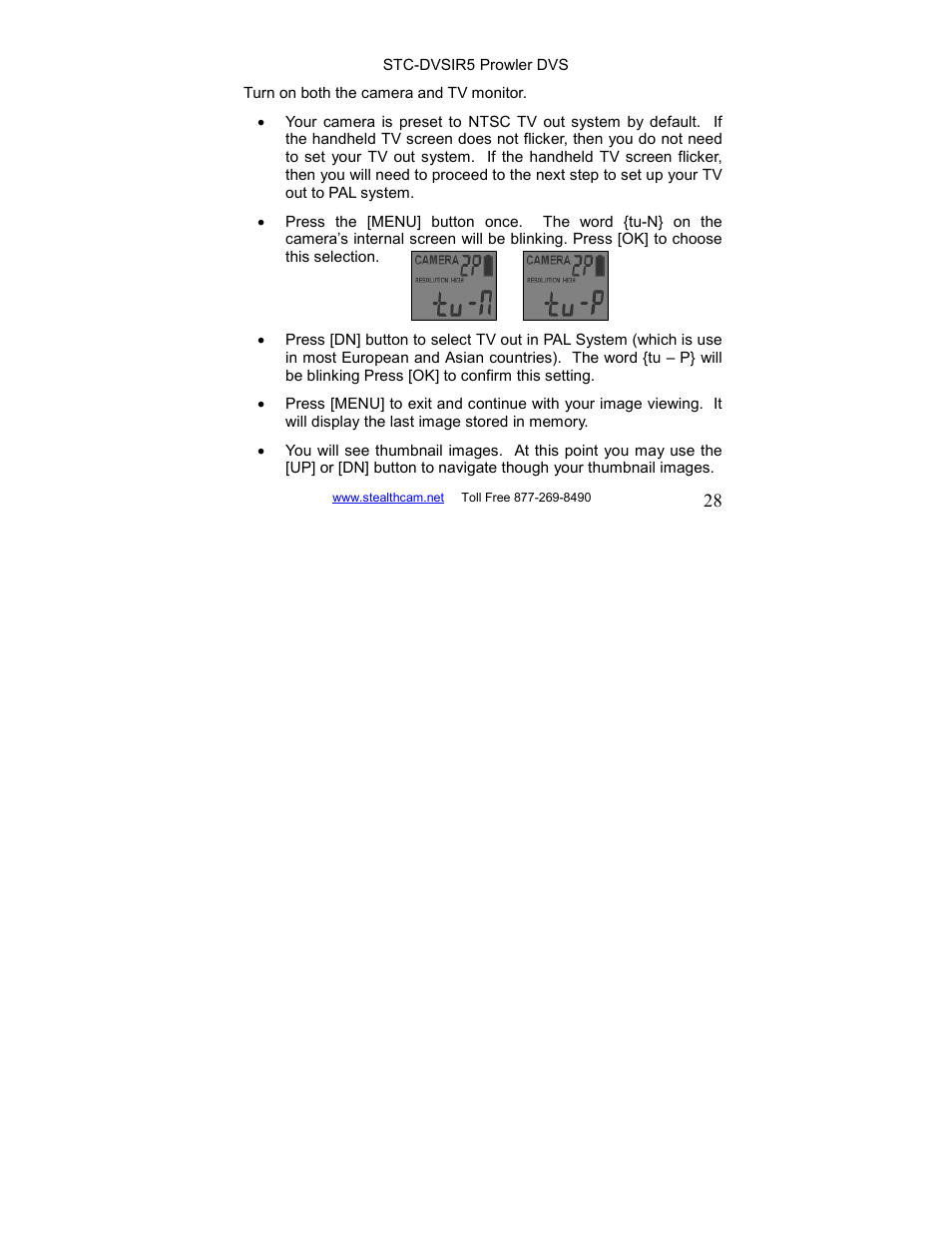 Stealth Cam STC-DVSIR5 ProwlerDVS User Manual | Page 28 / 43