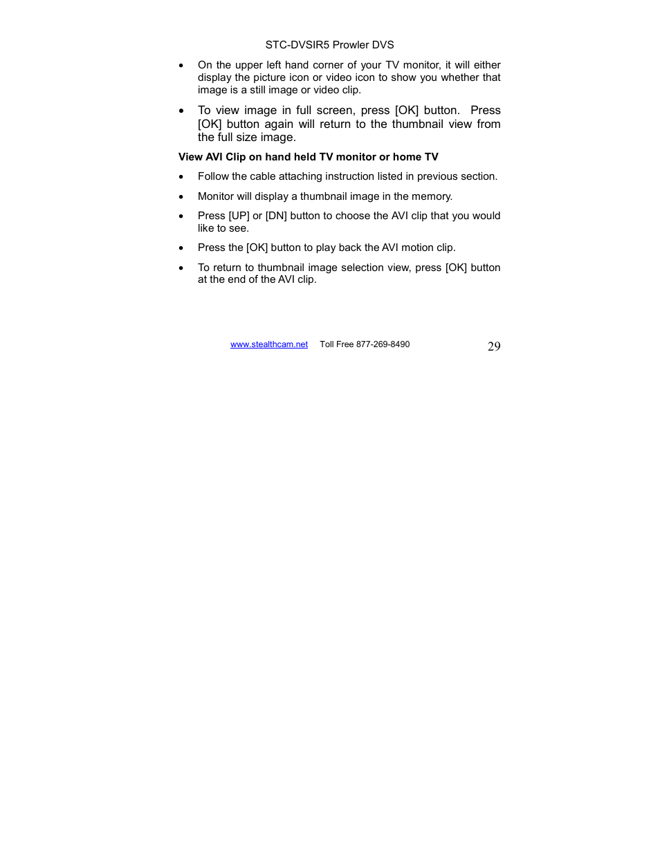 Stealth Cam STC-DVSIR5 ProwlerDVS User Manual | Page 29 / 43
