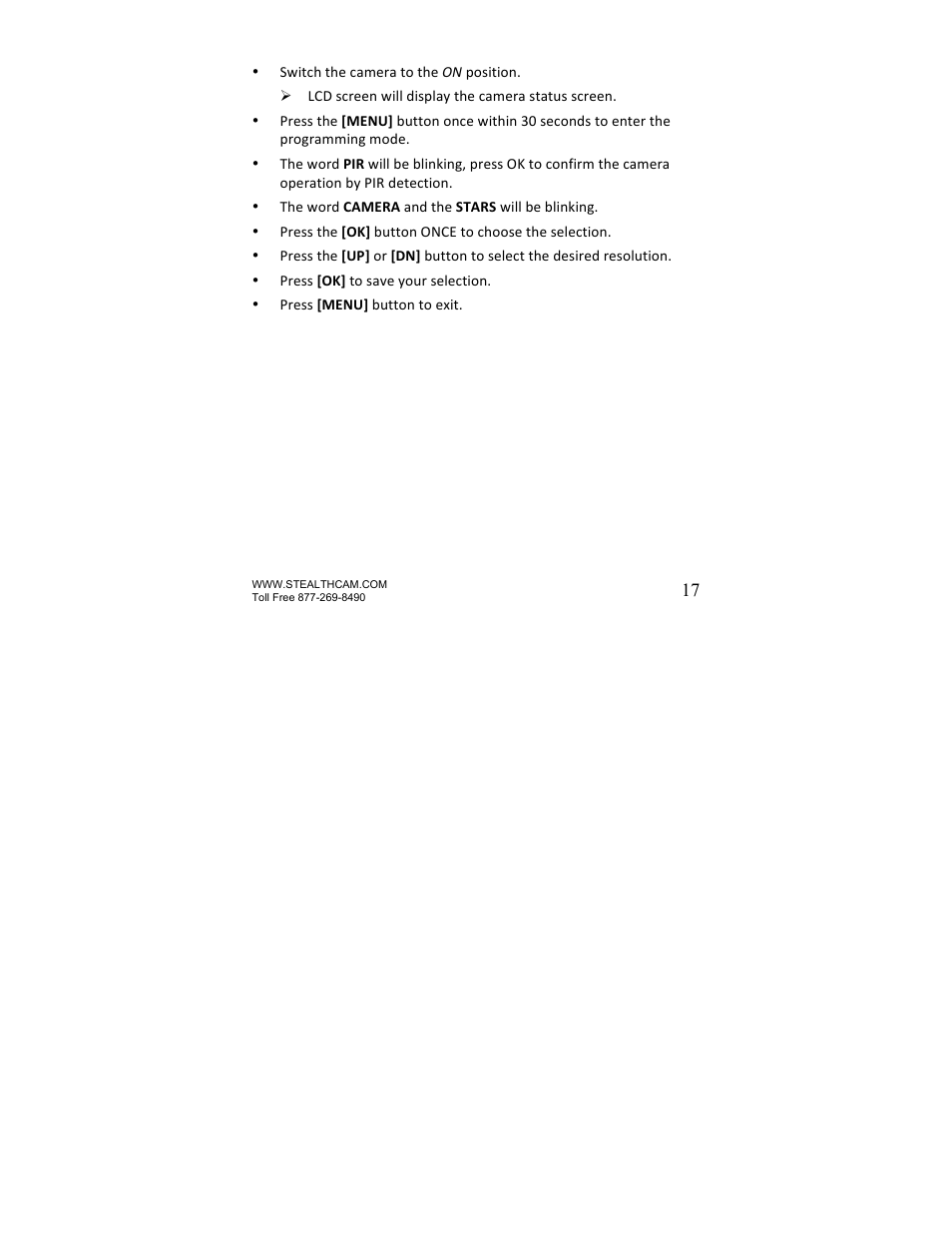 Stealth Cam STC-U735IR Skout-7 User Manual | Page 17 / 45