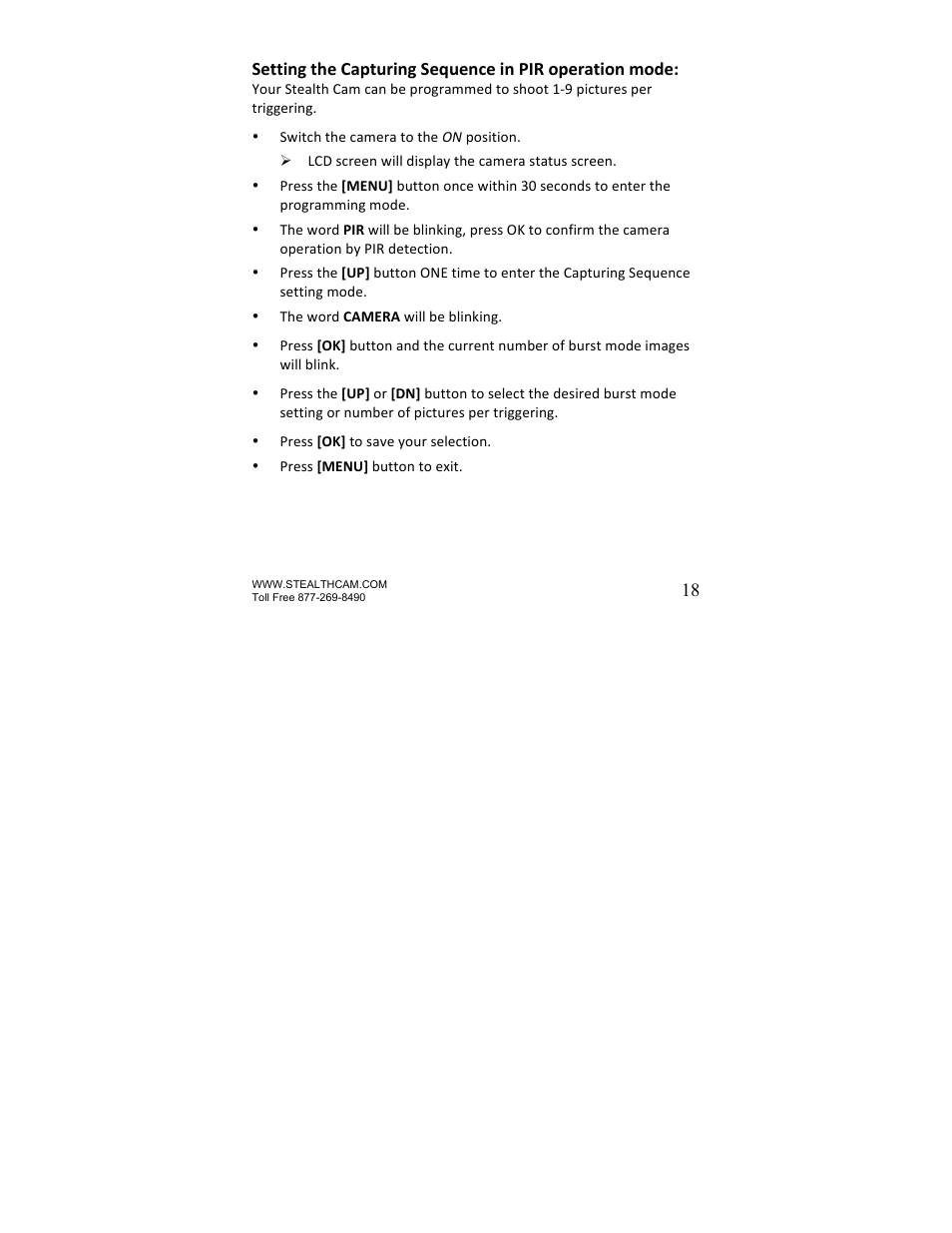 Stealth Cam STC-U735IR Skout-7 User Manual | Page 18 / 45