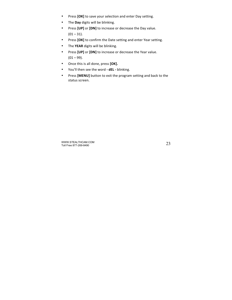 Stealth Cam STC-U735IR Skout-7 User Manual | Page 23 / 45