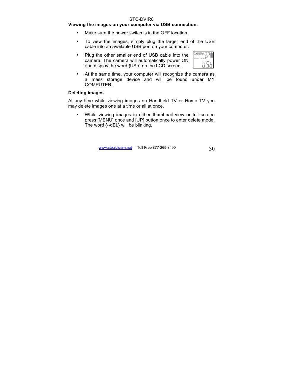 Stealth Cam STC-DVIR8 Sniper-IR User Manual | Page 30 / 43