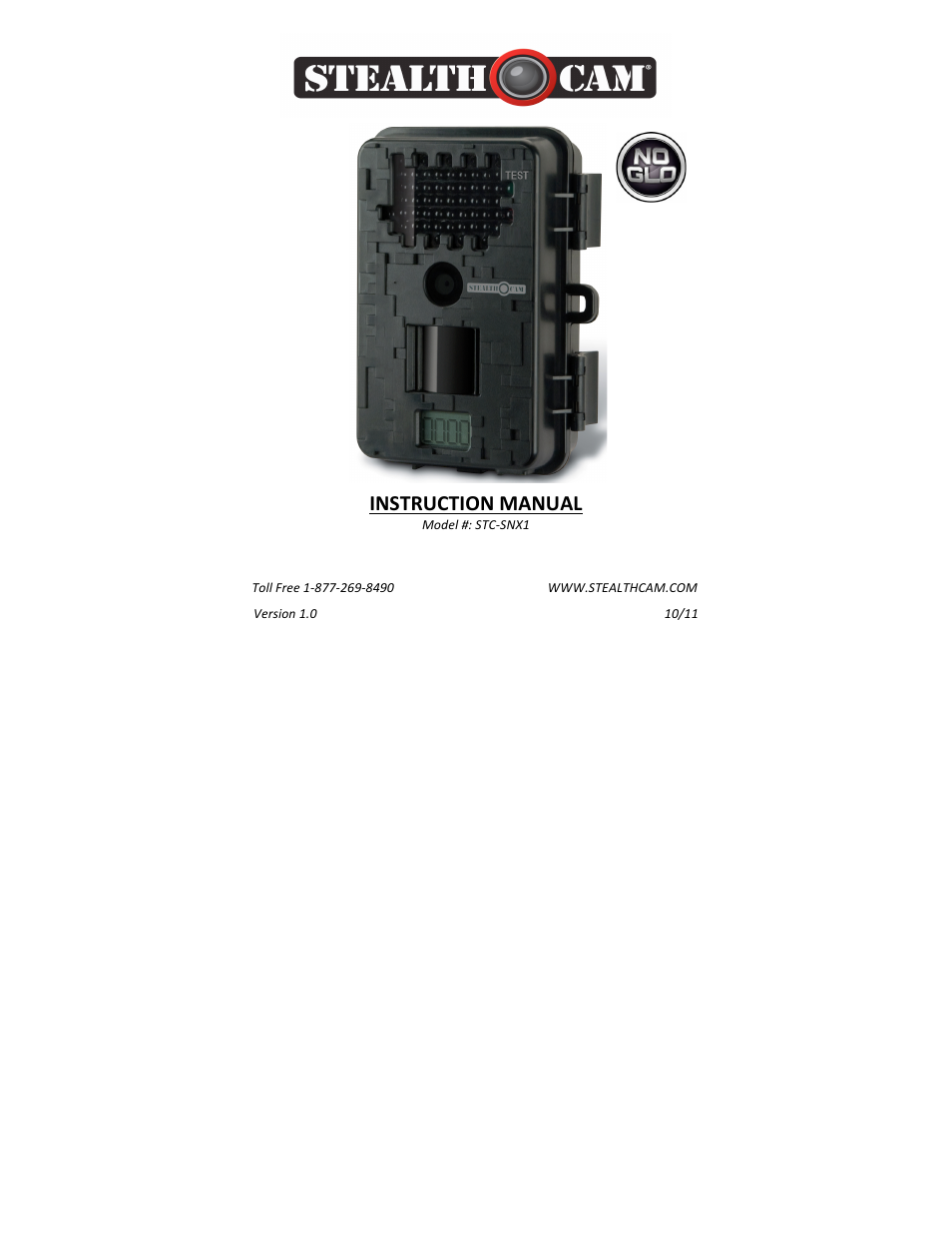 Stealth Cam STC-SNX1 Sniper-Shadow User Manual | 45 pages