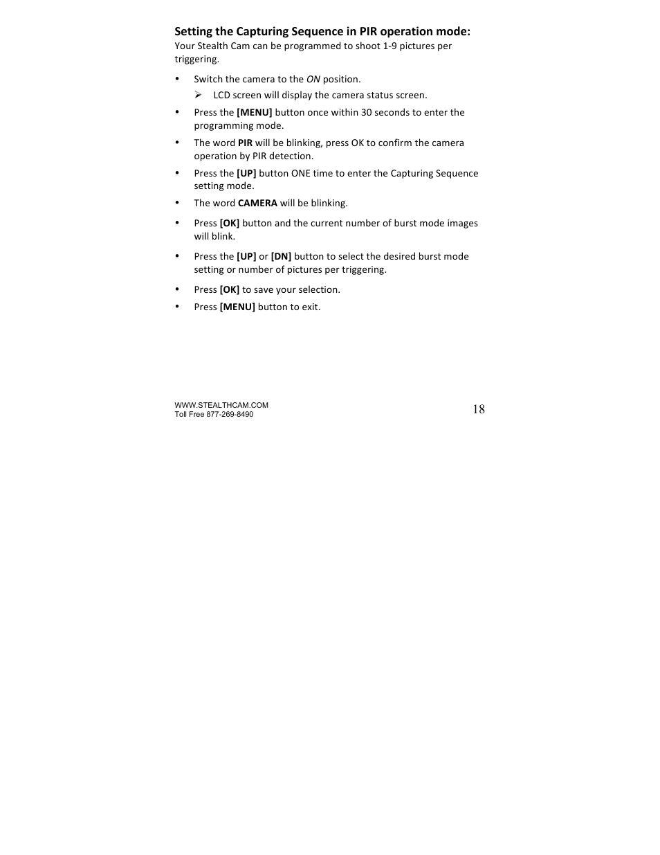 Stealth Cam STC-SNX1 Sniper-Shadow User Manual | Page 18 / 45