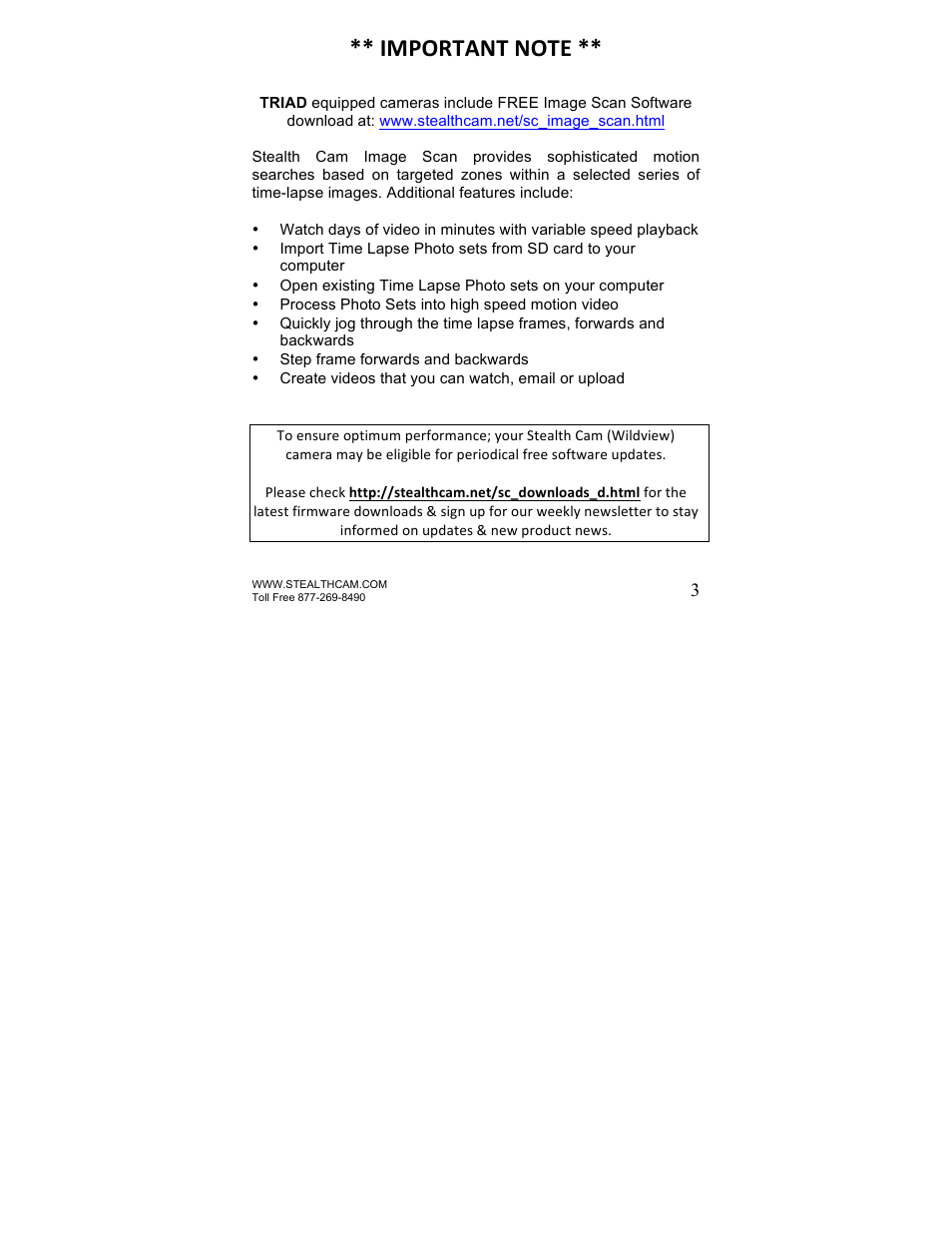 Stealth Cam STC-SNX1 Sniper-Shadow User Manual | Page 3 / 45