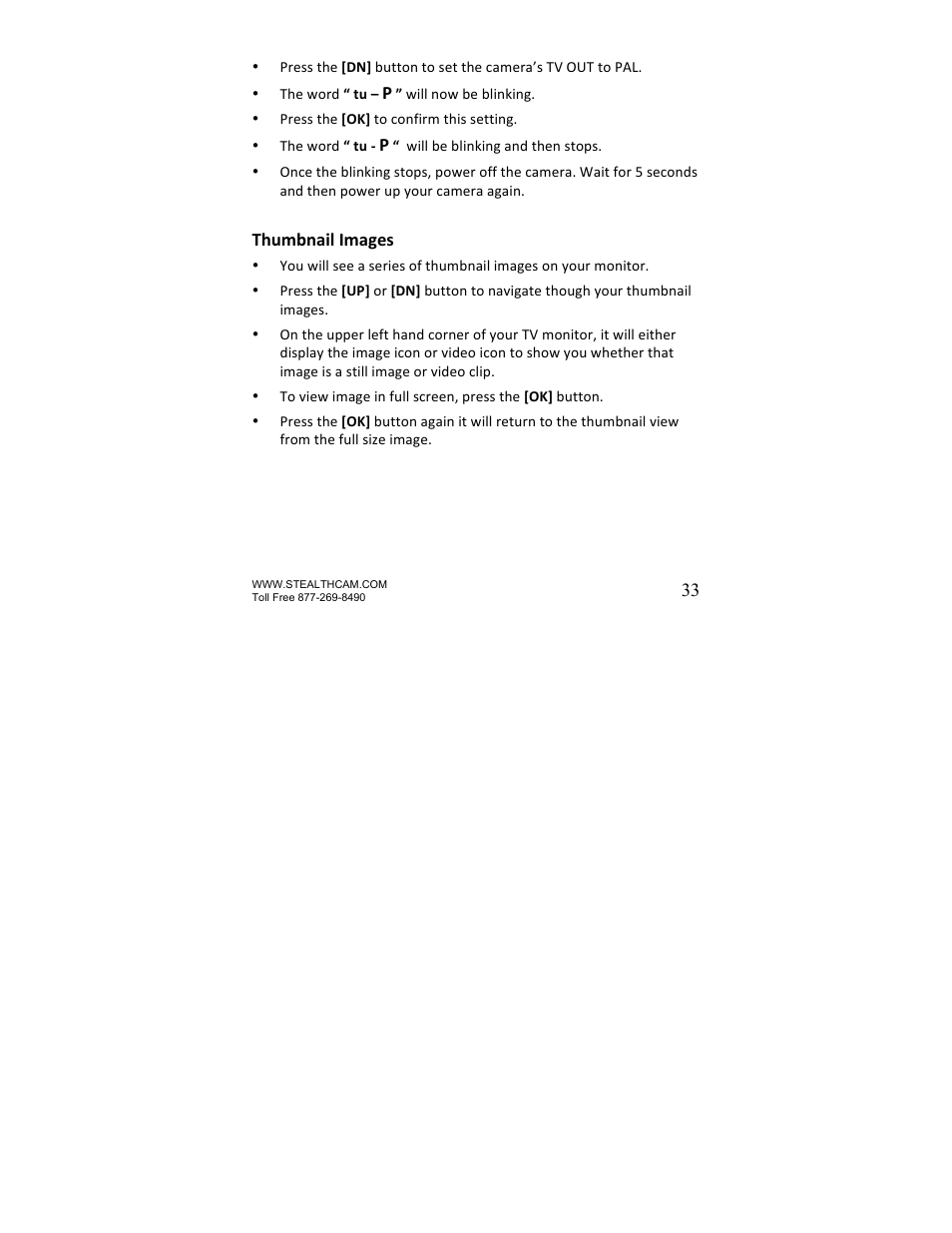 Stealth Cam STC-SNX1 Sniper-Shadow User Manual | Page 33 / 45