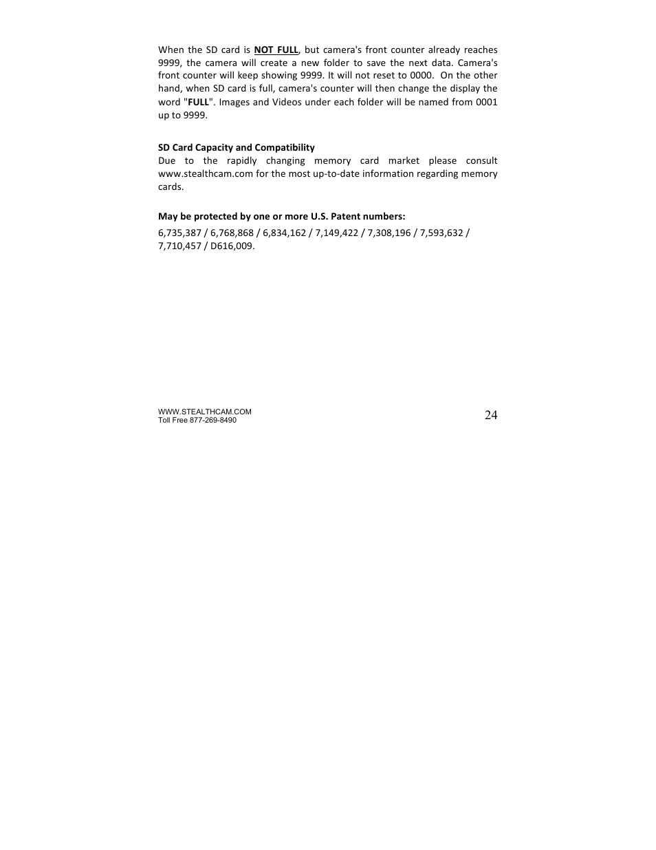 Stealth Cam STC-Z3IR Titan User Manual | Page 24 / 28