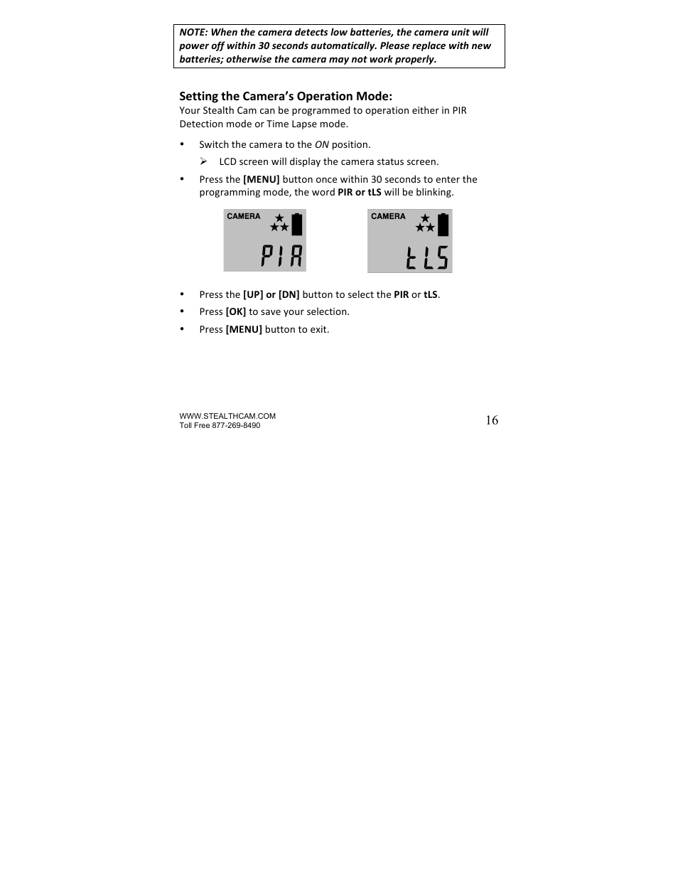 Stealth Cam STC-U840IRNG UNIT-OPS User Manual | Page 16 / 45