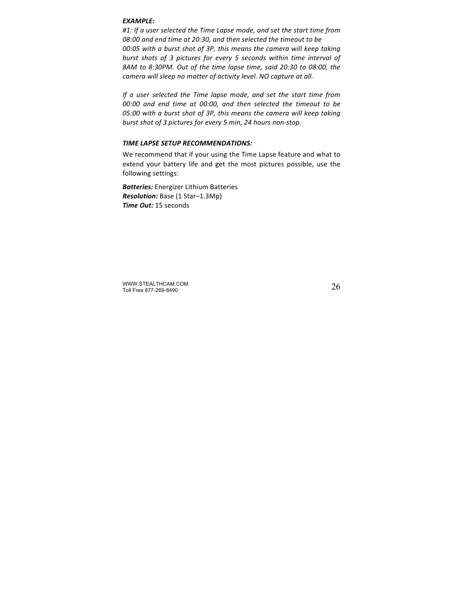 Stealth Cam STC-U840IRNG UNIT-OPS User Manual | Page 26 / 45