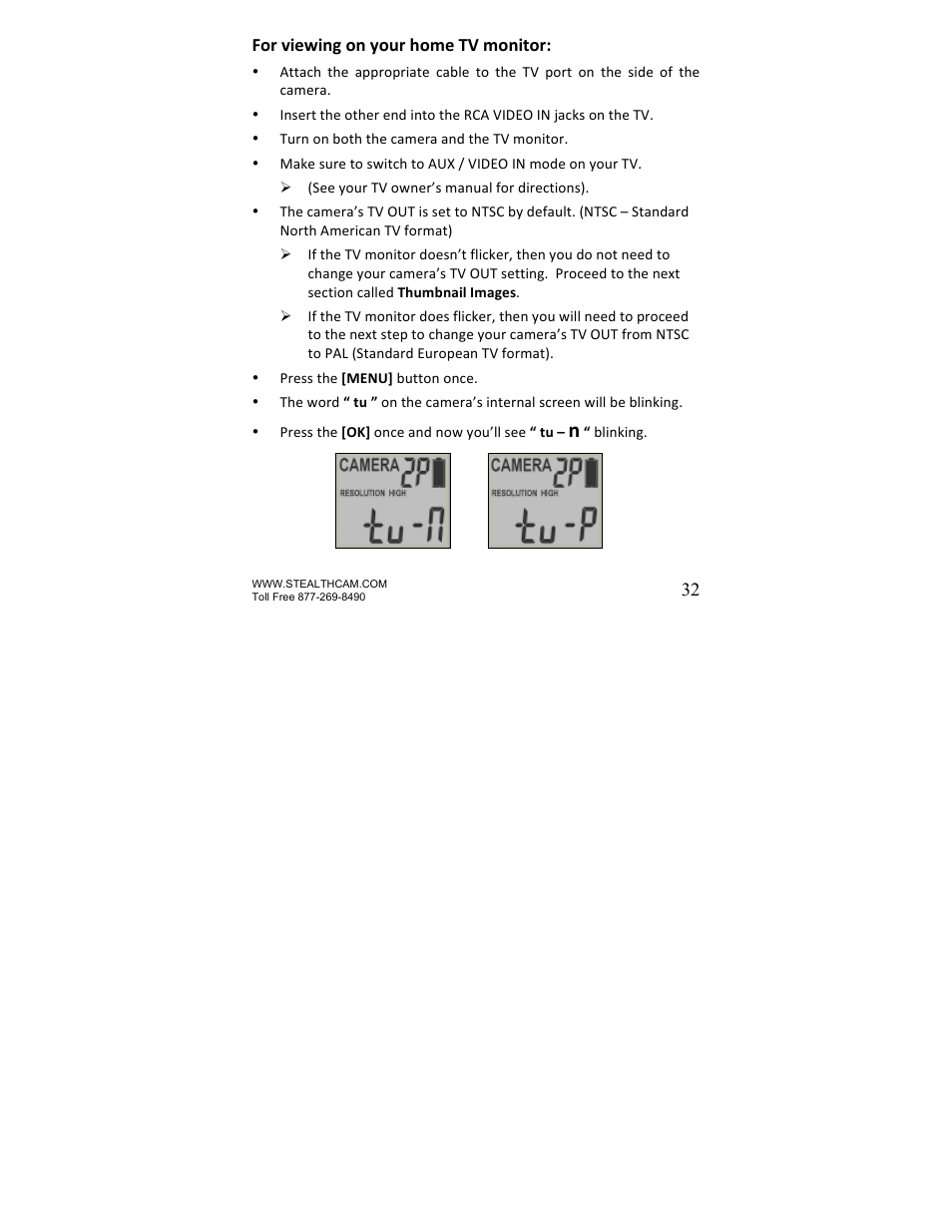 Stealth Cam STC-U840IRNG UNIT-OPS User Manual | Page 32 / 45