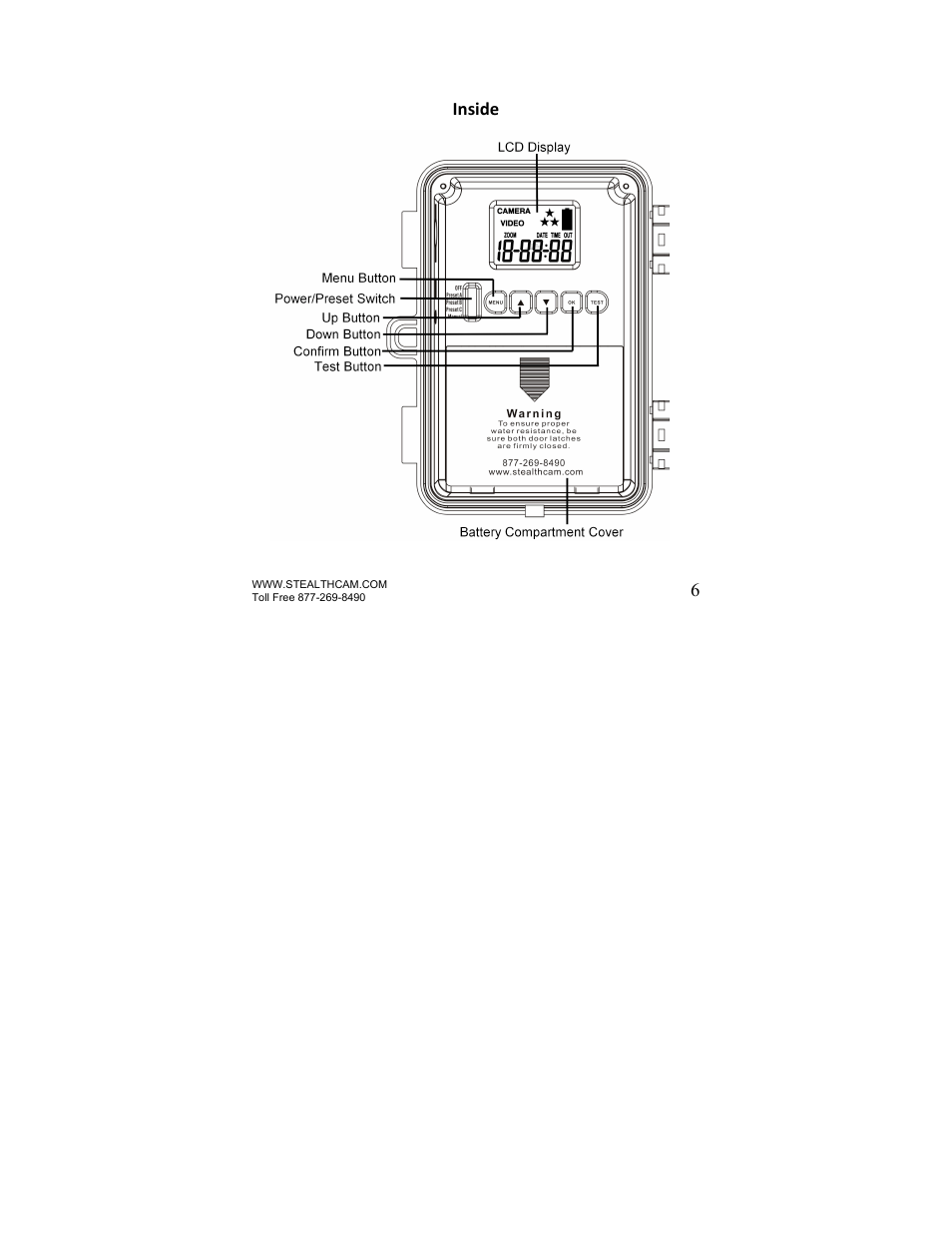 Stealth Cam STC-U840IRS1 UNIT-S1-Presets User Manual | Page 6 / 42
