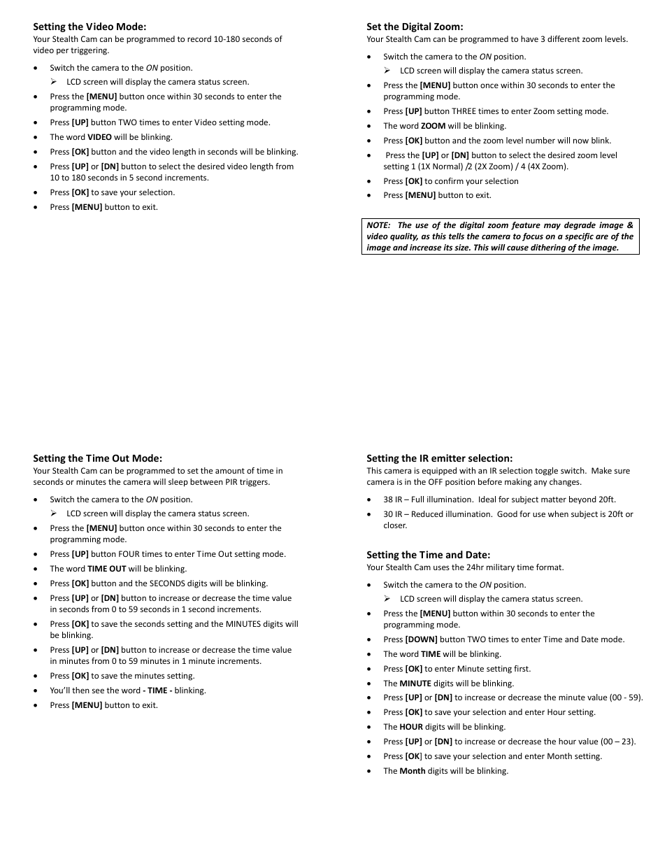 Stealth Cam STC-U840IRS1 User Manual | Page 5 / 9