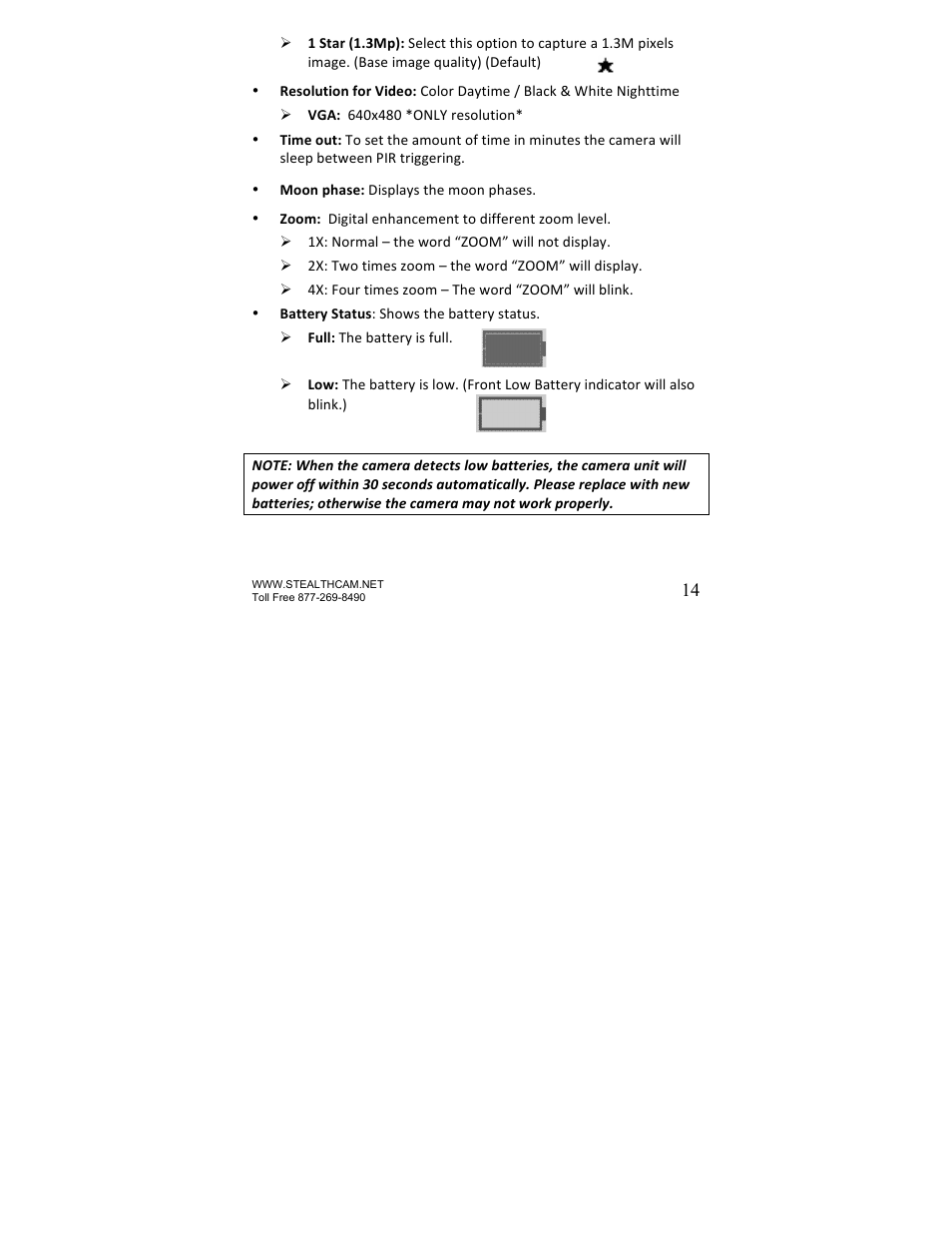 Stealth Cam STC-U840IR UNIT User Manual | Page 14 / 36