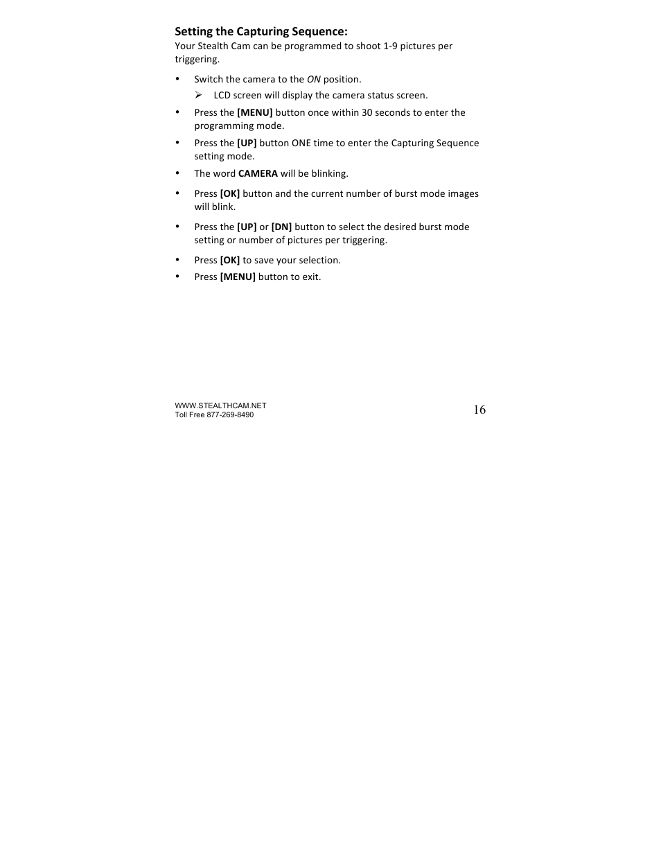 Stealth Cam STC-U840IR UNIT User Manual | Page 16 / 36