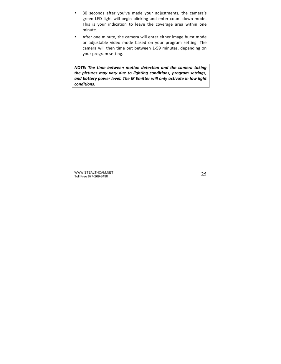 Stealth Cam STC-U840IR UNIT User Manual | Page 25 / 36