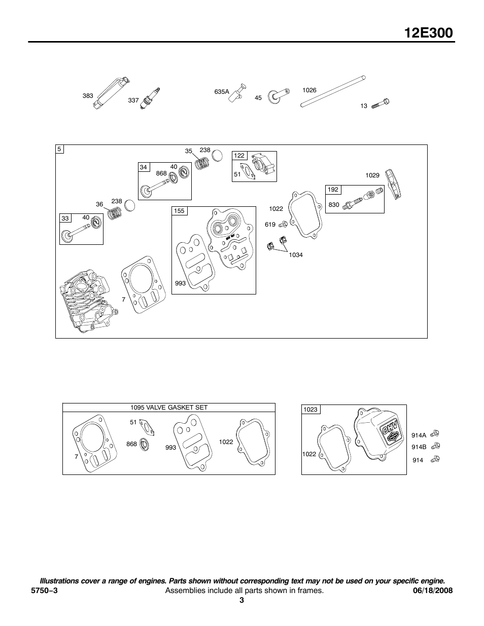 Briggs & Stratton 12E300 User Manual | Page 3 / 9