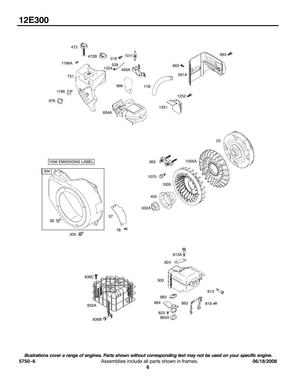 Briggs & Stratton 12E300 User Manual | Page 6 / 9