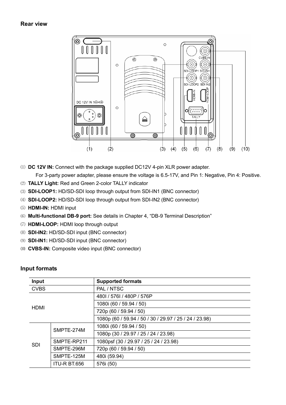 SWIT Electronics S-1071F(EFP) User Manual | Page 6 / 12
