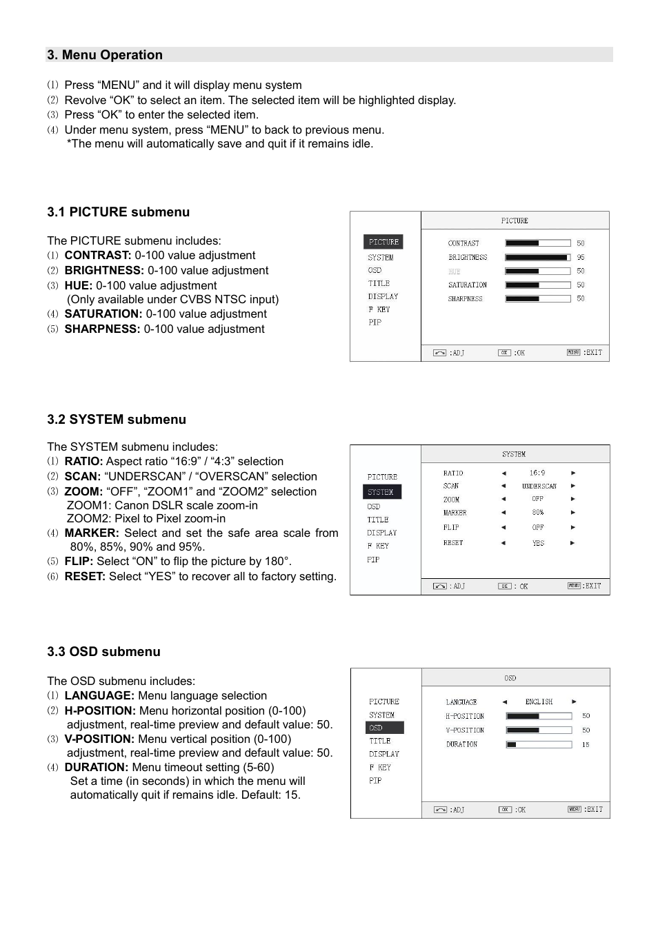 SWIT Electronics S-1071H(EFP) User Manual | Page 7 / 12