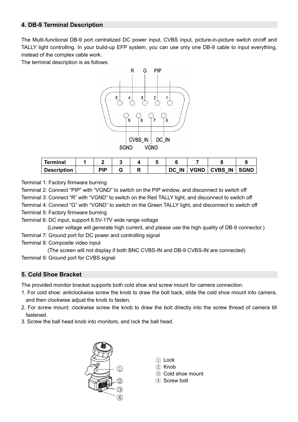 SWIT Electronics S-1071H(EFP) User Manual | Page 9 / 12