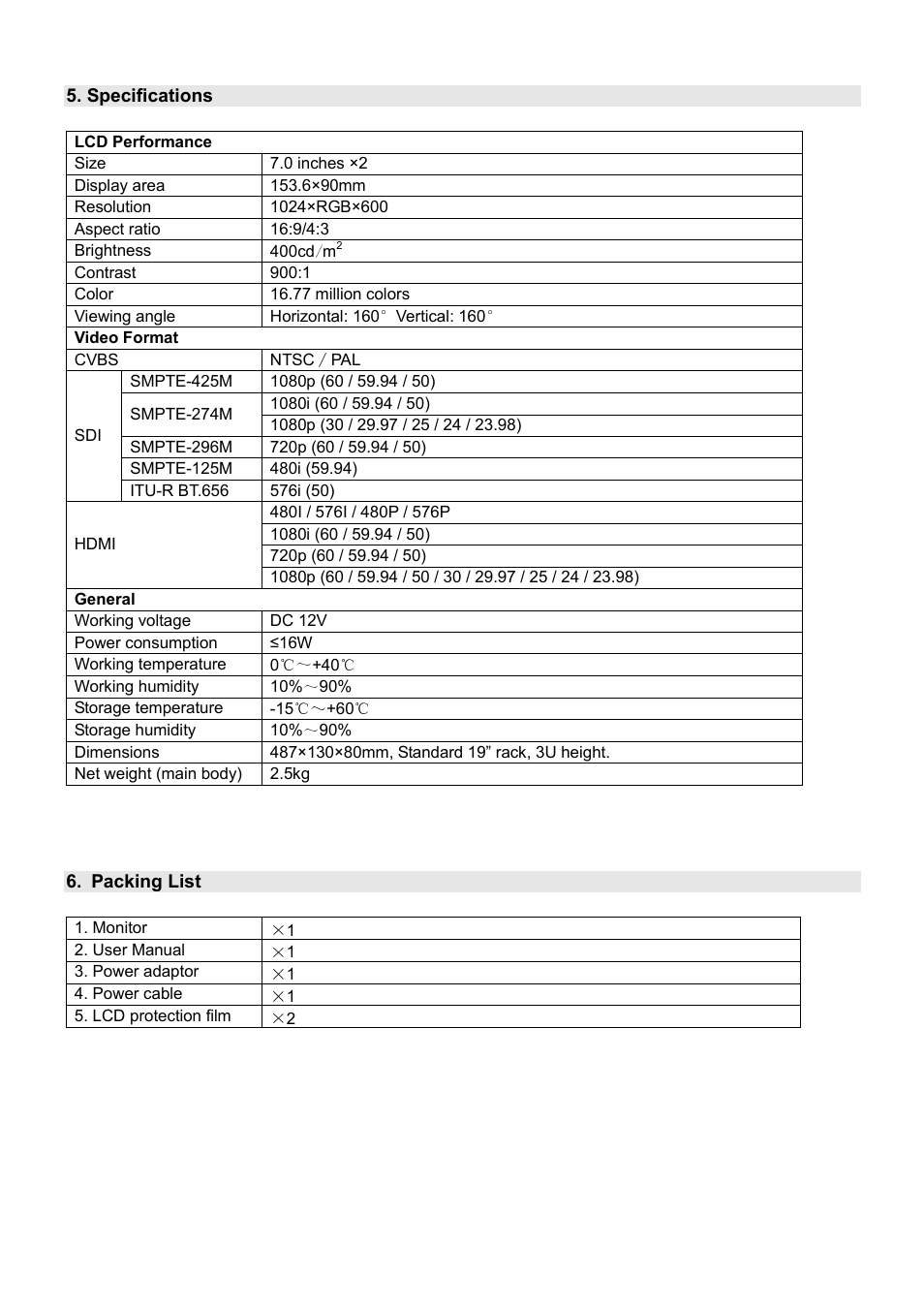 SWIT Electronics M-1071H User Manual | Page 10 / 12