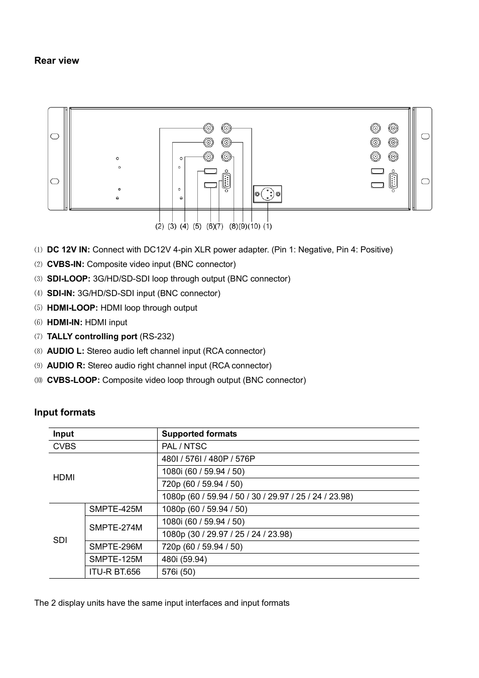 SWIT Electronics M-1071H User Manual | Page 6 / 12