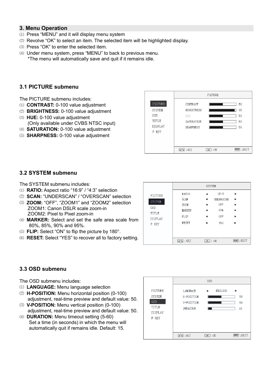 SWIT Electronics M-1071H User Manual | Page 7 / 12