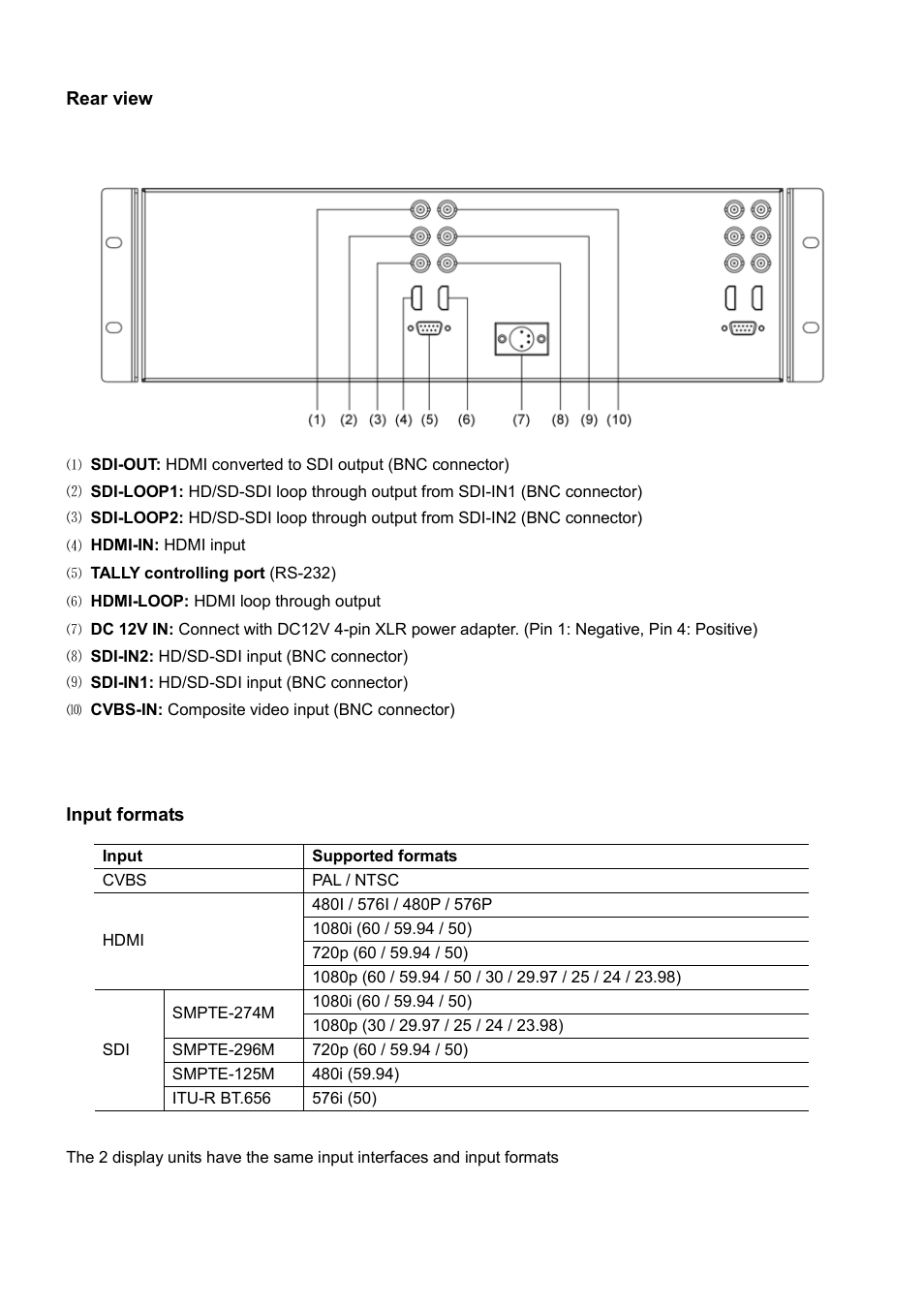 SWIT Electronics M-1071F User Manual | Page 6 / 12