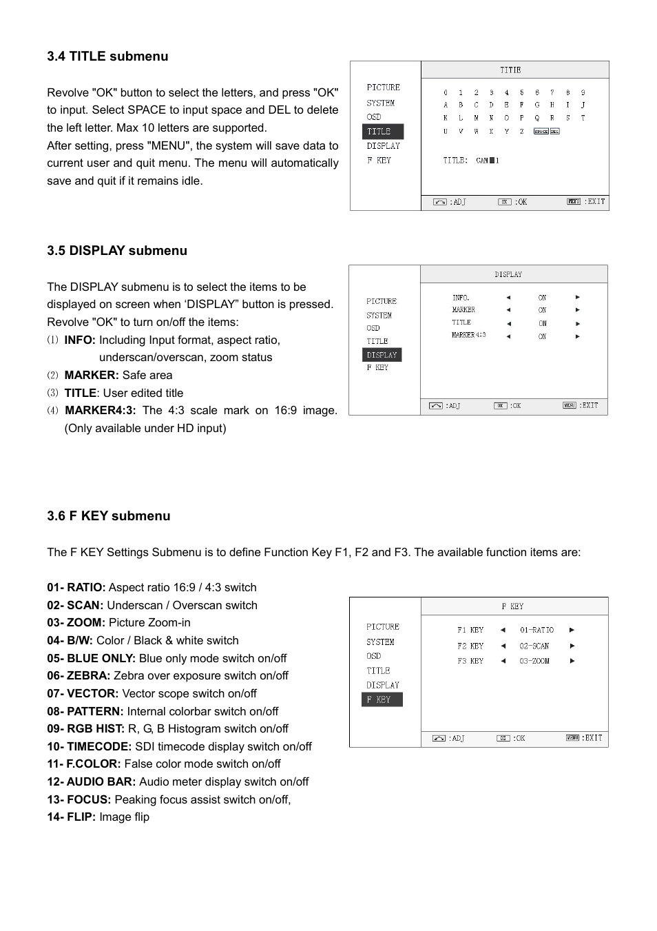 SWIT Electronics M-1071F User Manual | Page 8 / 12