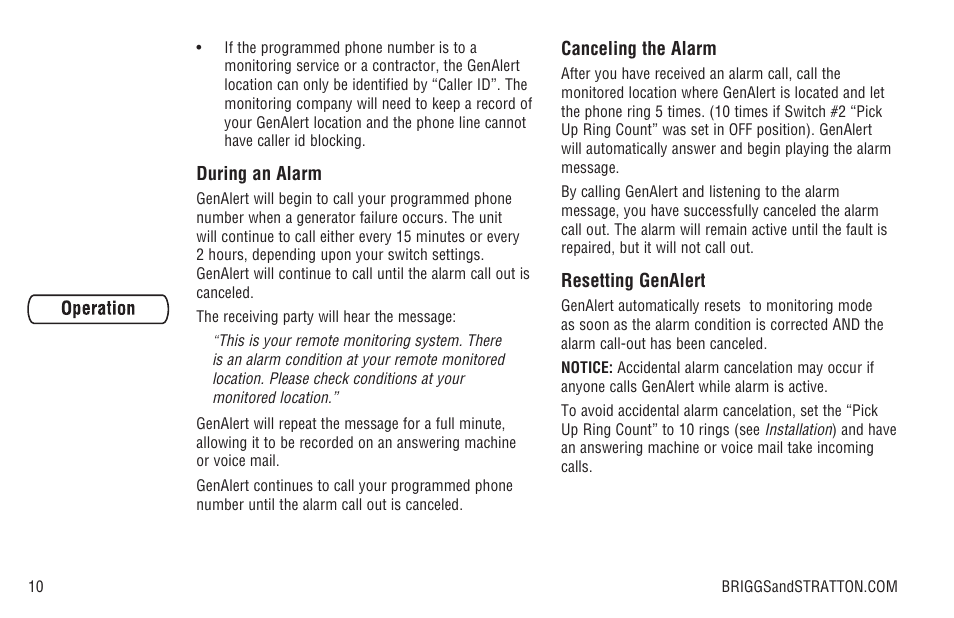 Briggs & Stratton Model 040205-0 User Manual | Page 12 / 64