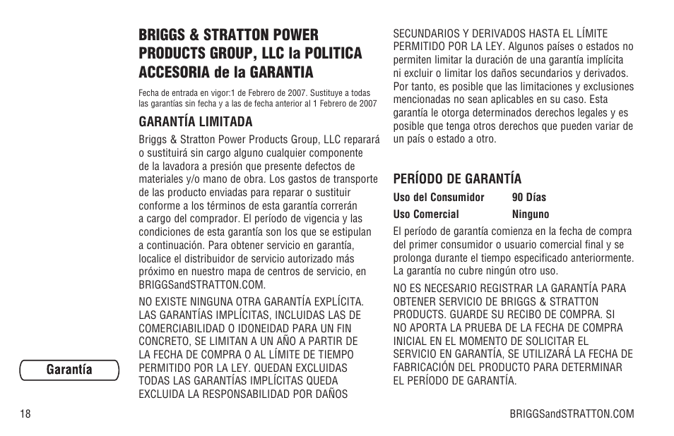 Briggs & Stratton Model 040205-0 User Manual | Page 40 / 64