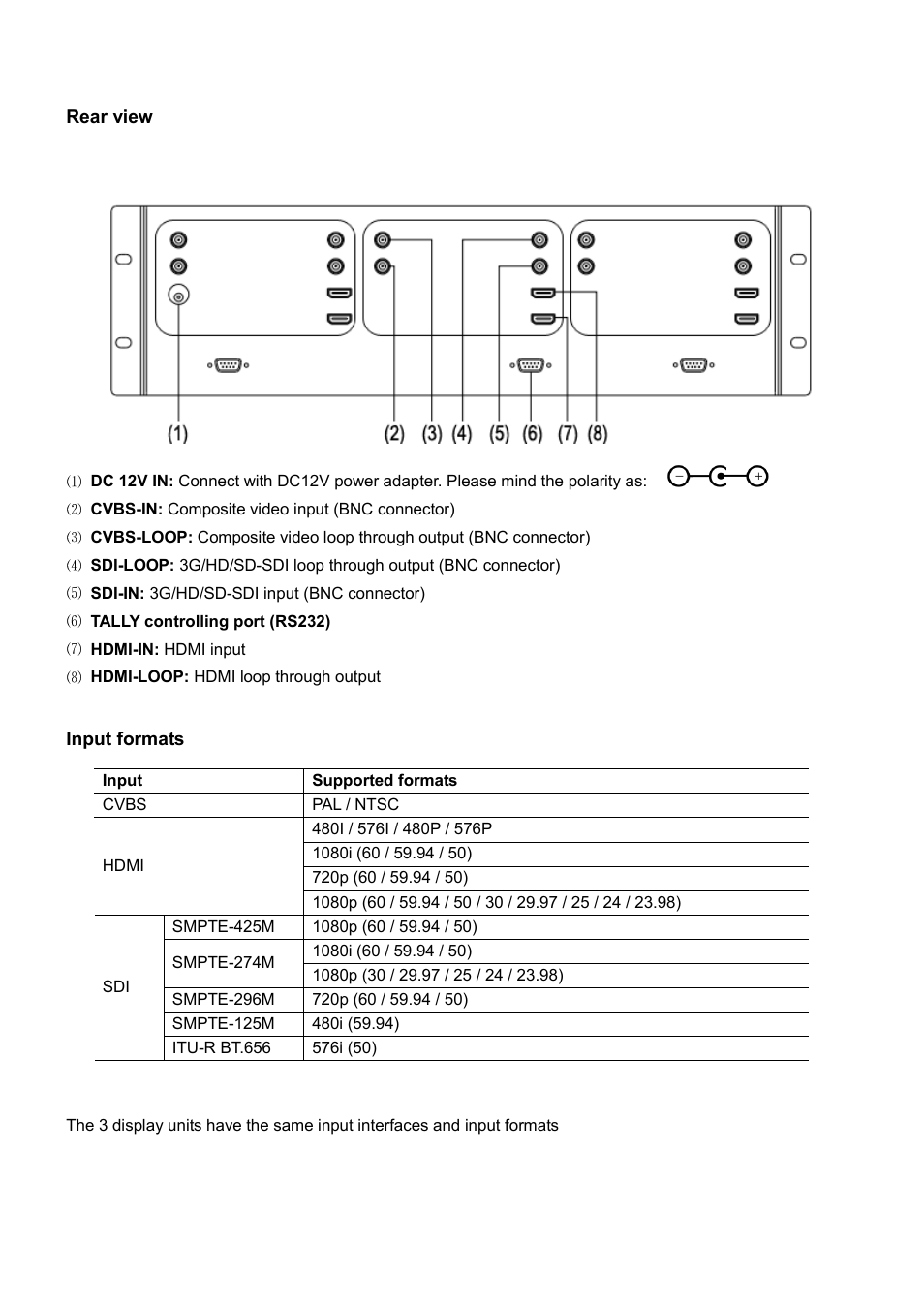 SWIT Electronics M-1051H User Manual | Page 6 / 12