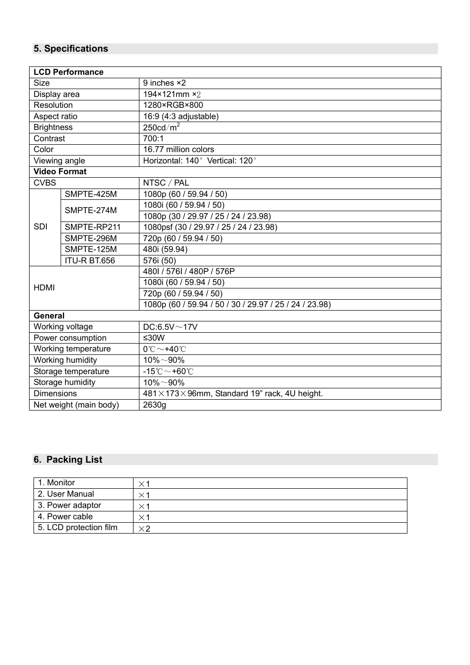SWIT Electronics M-1090H User Manual | Page 10 / 12