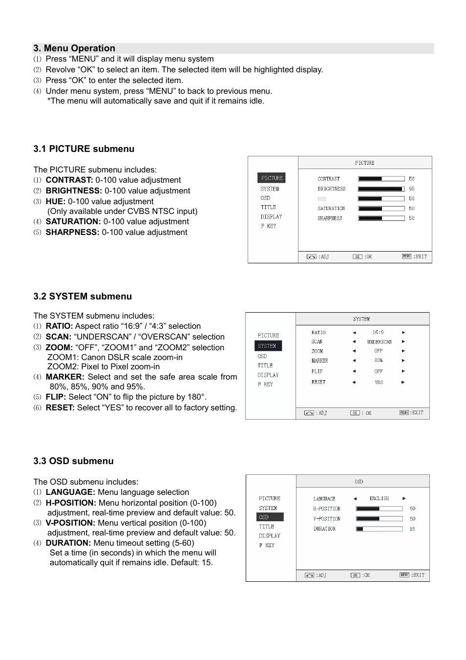 SWIT Electronics M-1090H User Manual | Page 7 / 12
