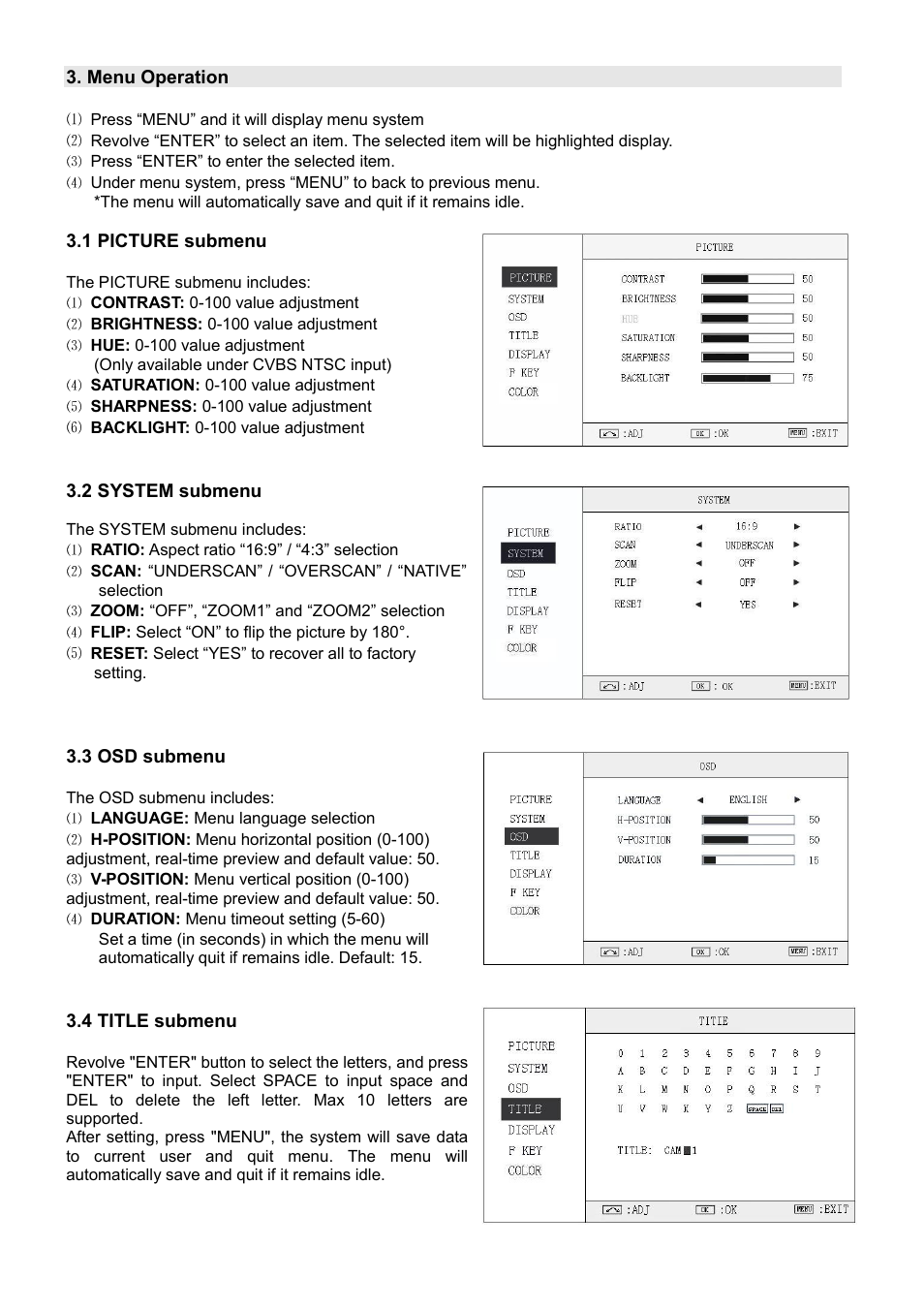 SWIT Electronics S-1161H User Manual | Page 7 / 16
