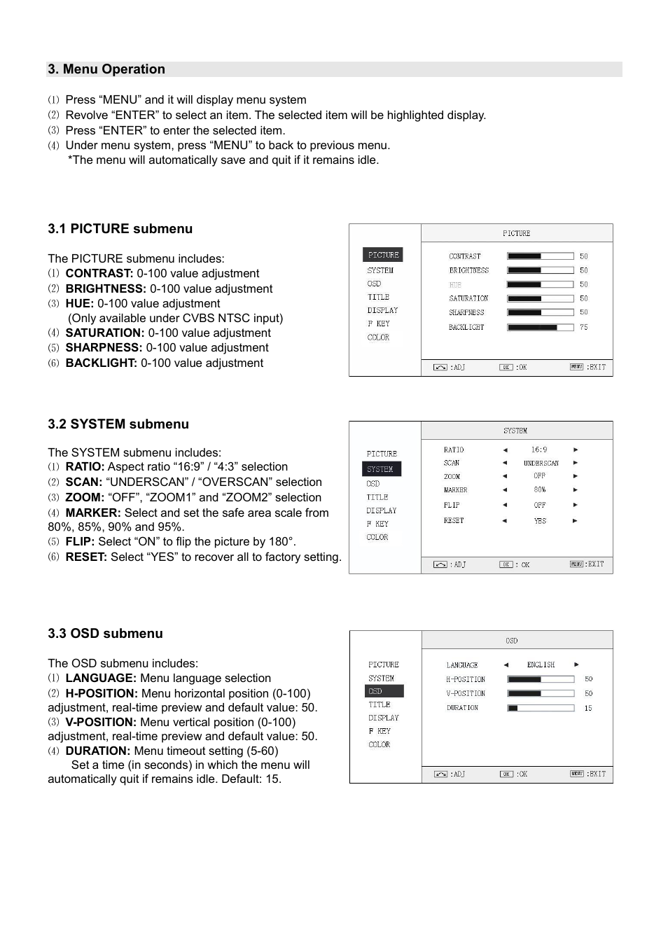 SWIT Electronics S-1221F User Manual | Page 7 / 12