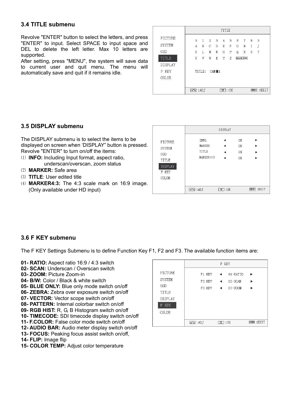 SWIT Electronics S-1221F User Manual | Page 8 / 12