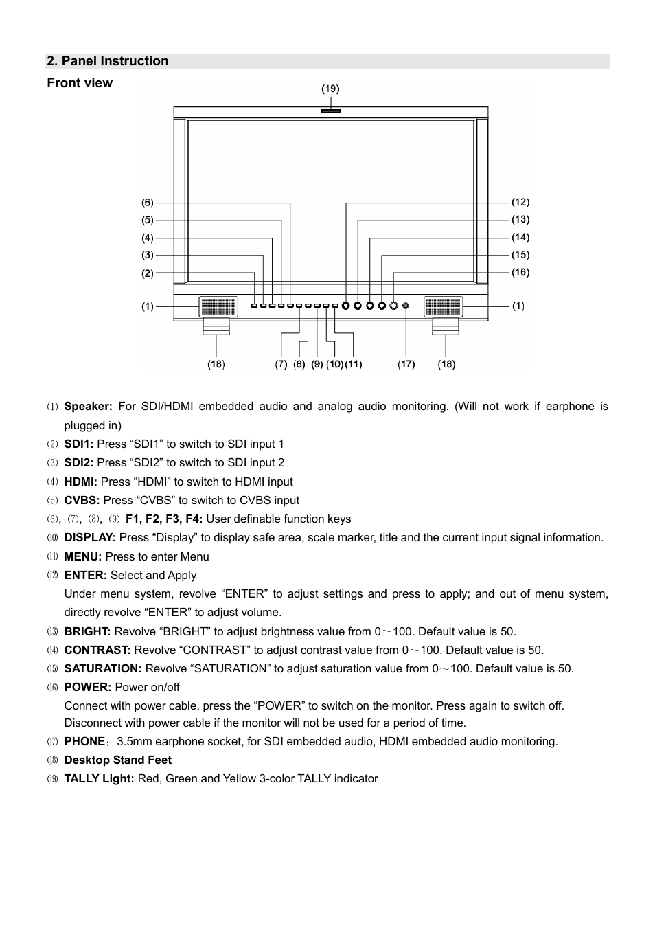 SWIT Electronics S-1221H User Manual | Page 5 / 12