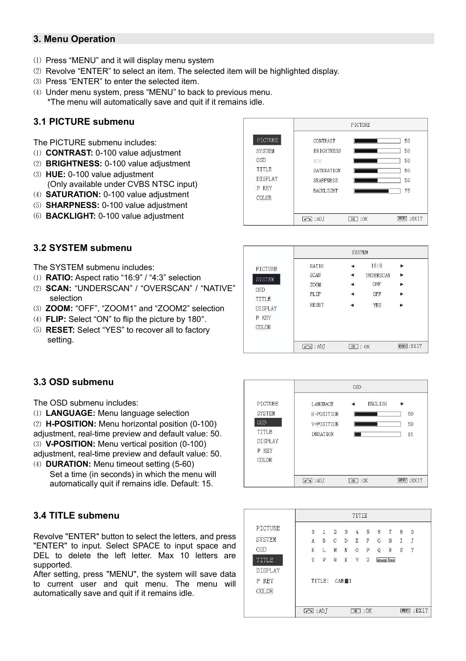 SWIT Electronics S-1221H User Manual | Page 7 / 12