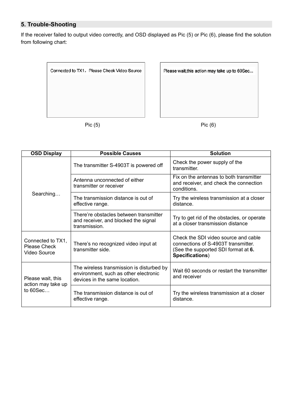 SWIT Electronics S-4903R User Manual | Page 8 / 12