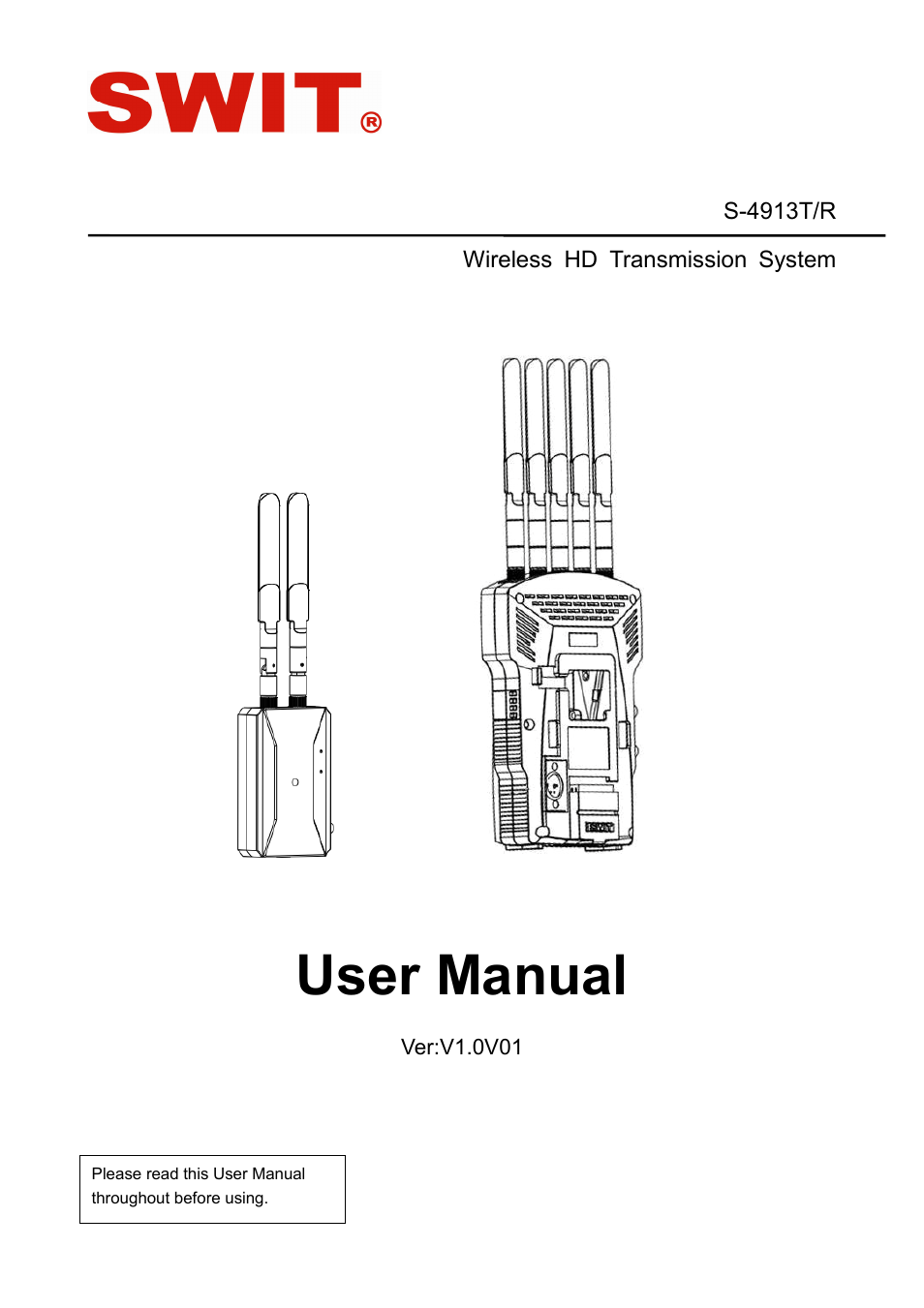 SWIT Electronics S-4913R User Manual | 12 pages